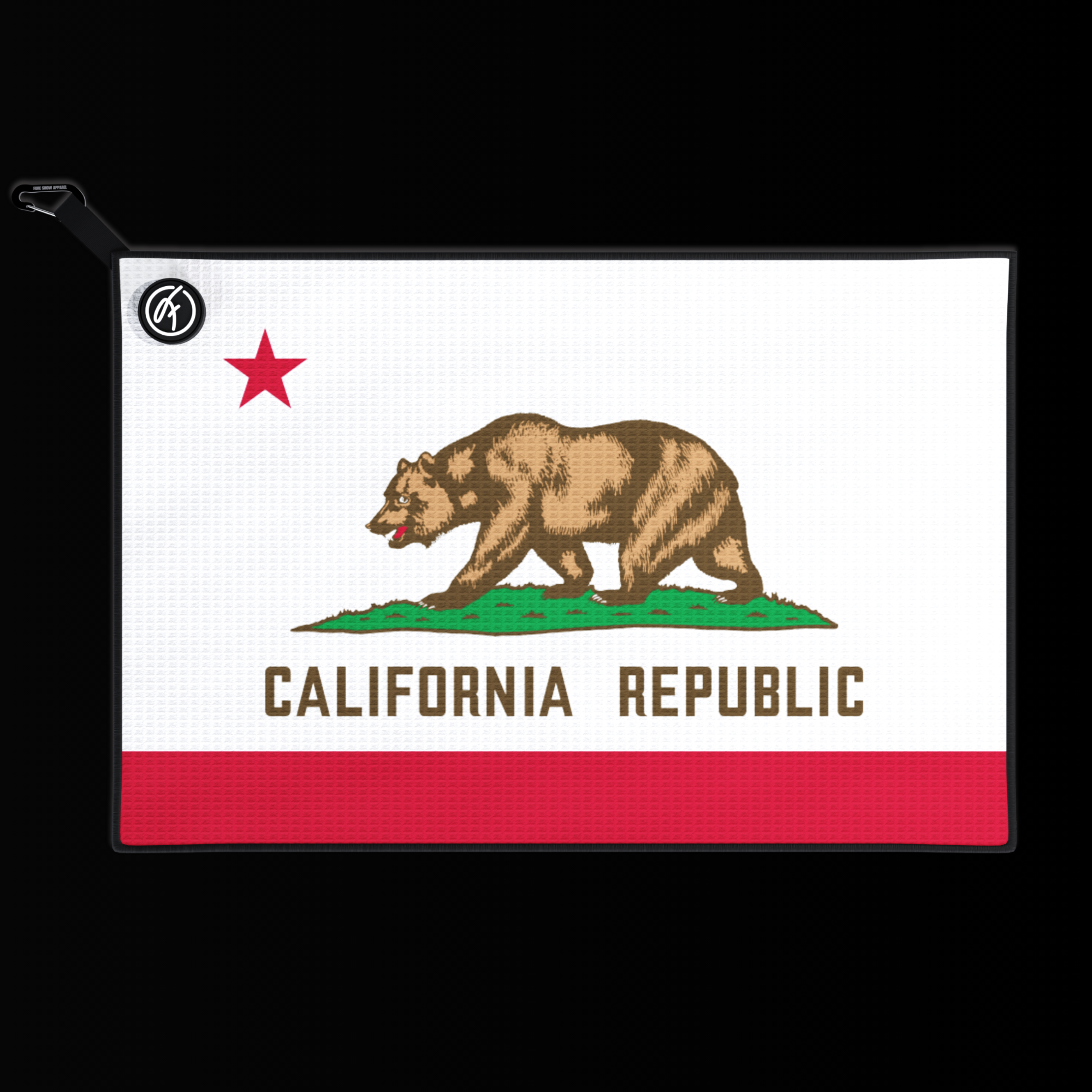 CALIFORNIA MAGNETIC GOLF TOWEL
