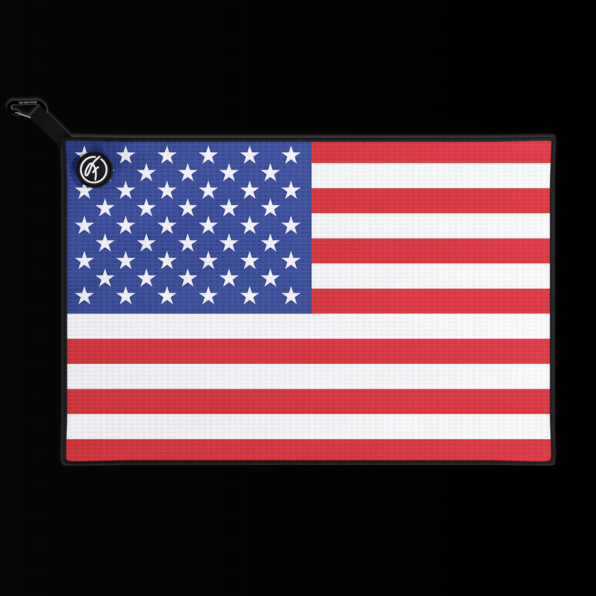 FLAG MAGNETIC GOLF TOWELS
