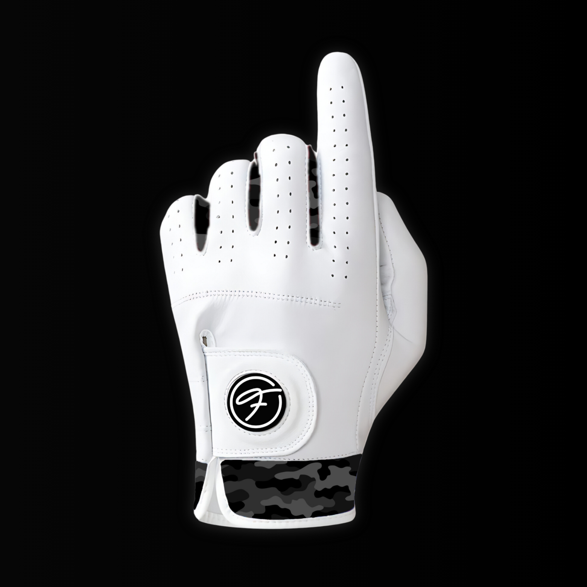 Black Camo Golf Glove