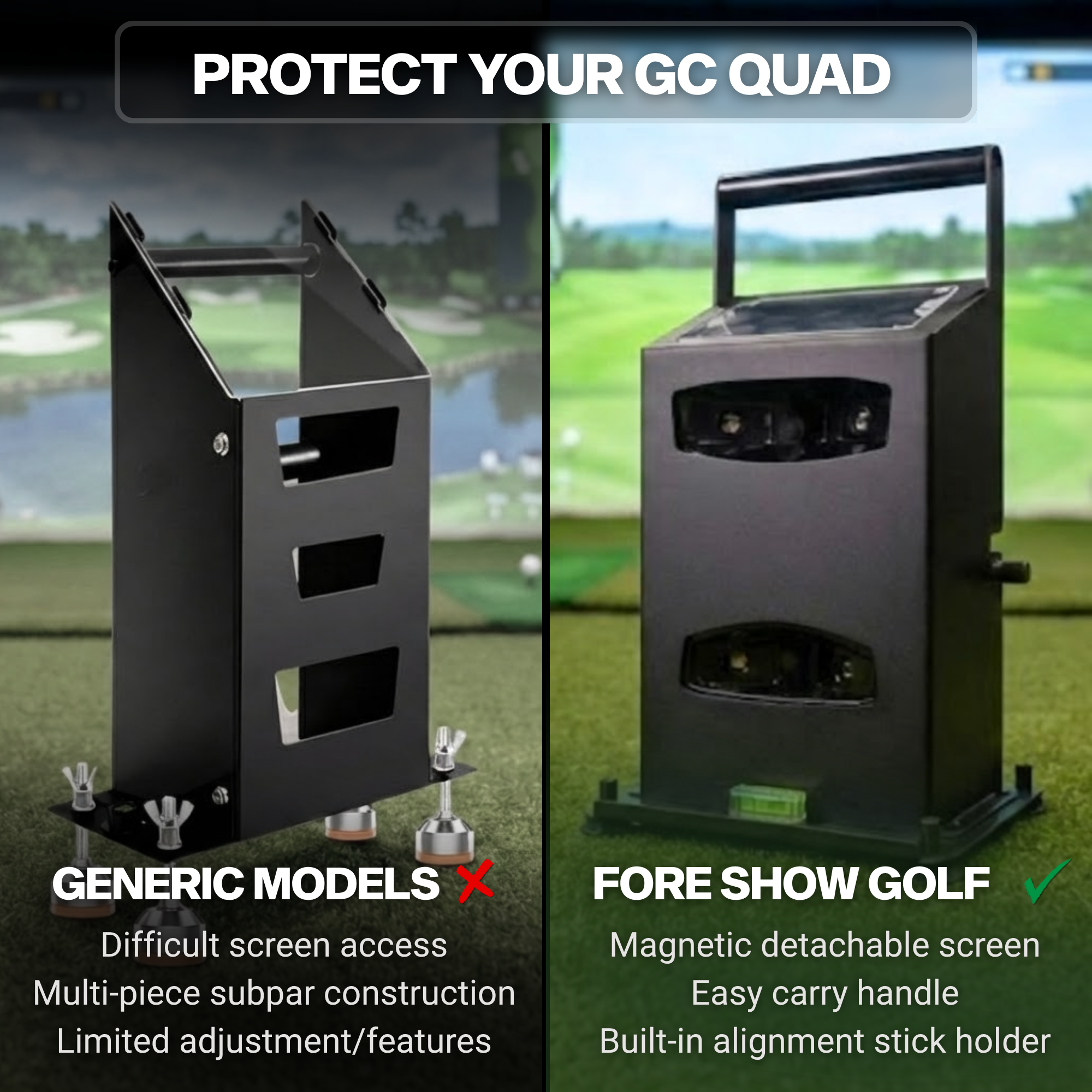 GCQuad Launch Monitor Protective Case