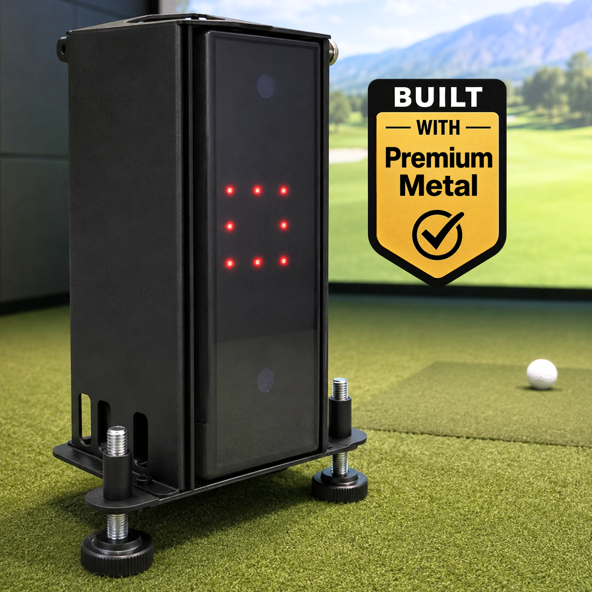 Square Golf Launch Monitor Metal Case