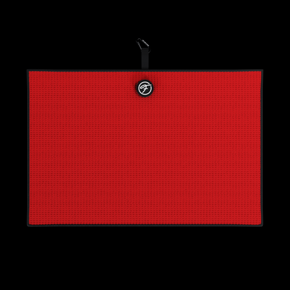 RED MAGNETIC GOLF TOWEL