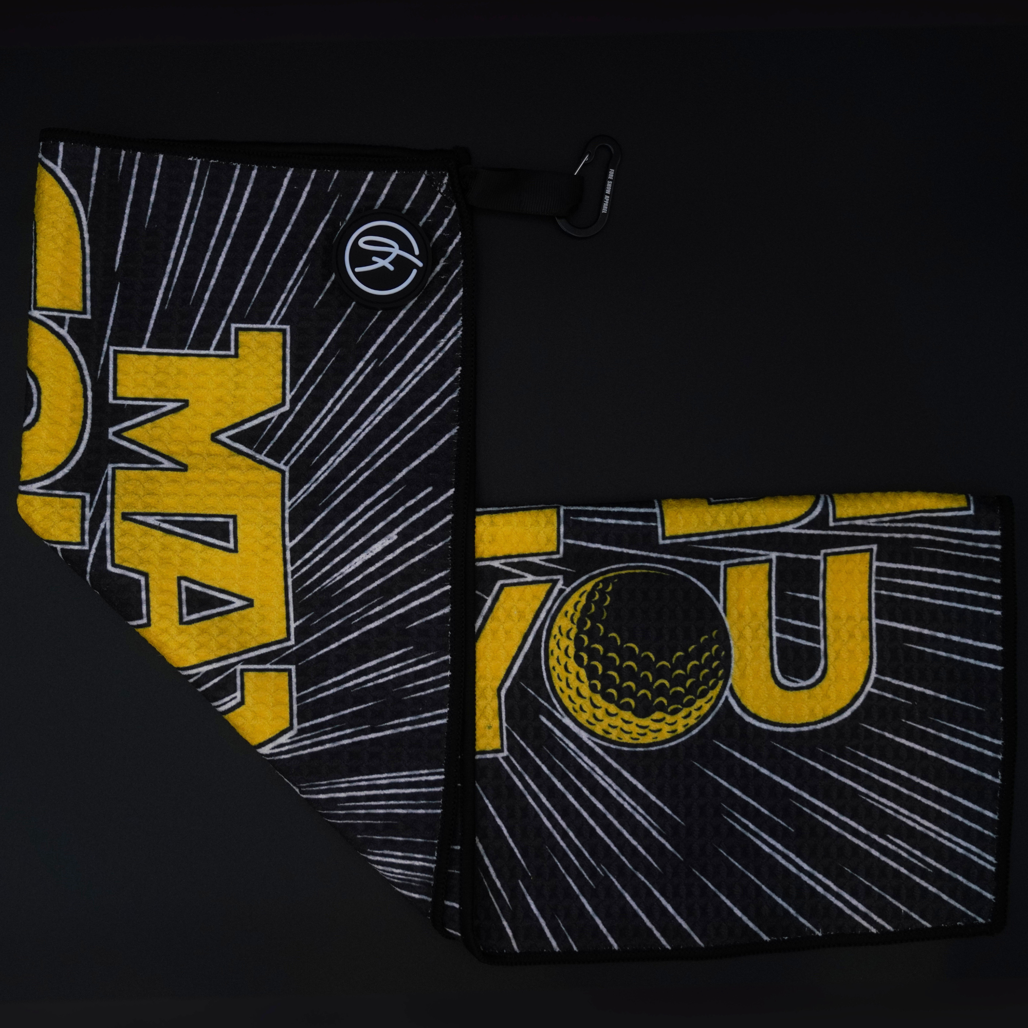 MAY THE COURSE MAGNETIC GOLF TOWEL