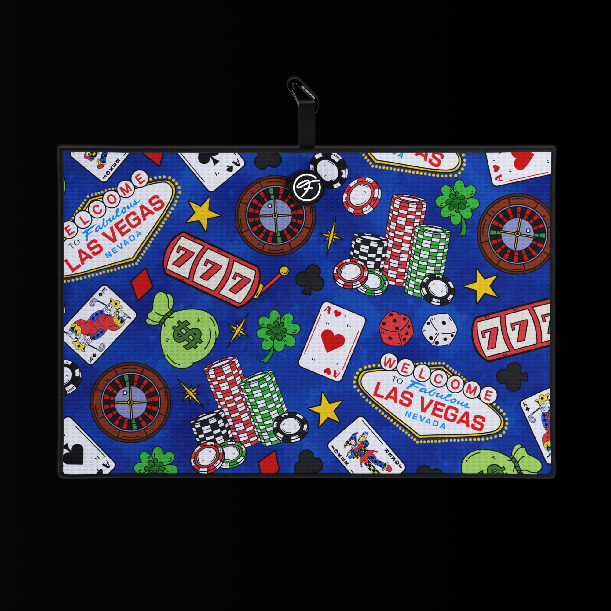 VEGAS MAGNETIC GOLF TOWEL