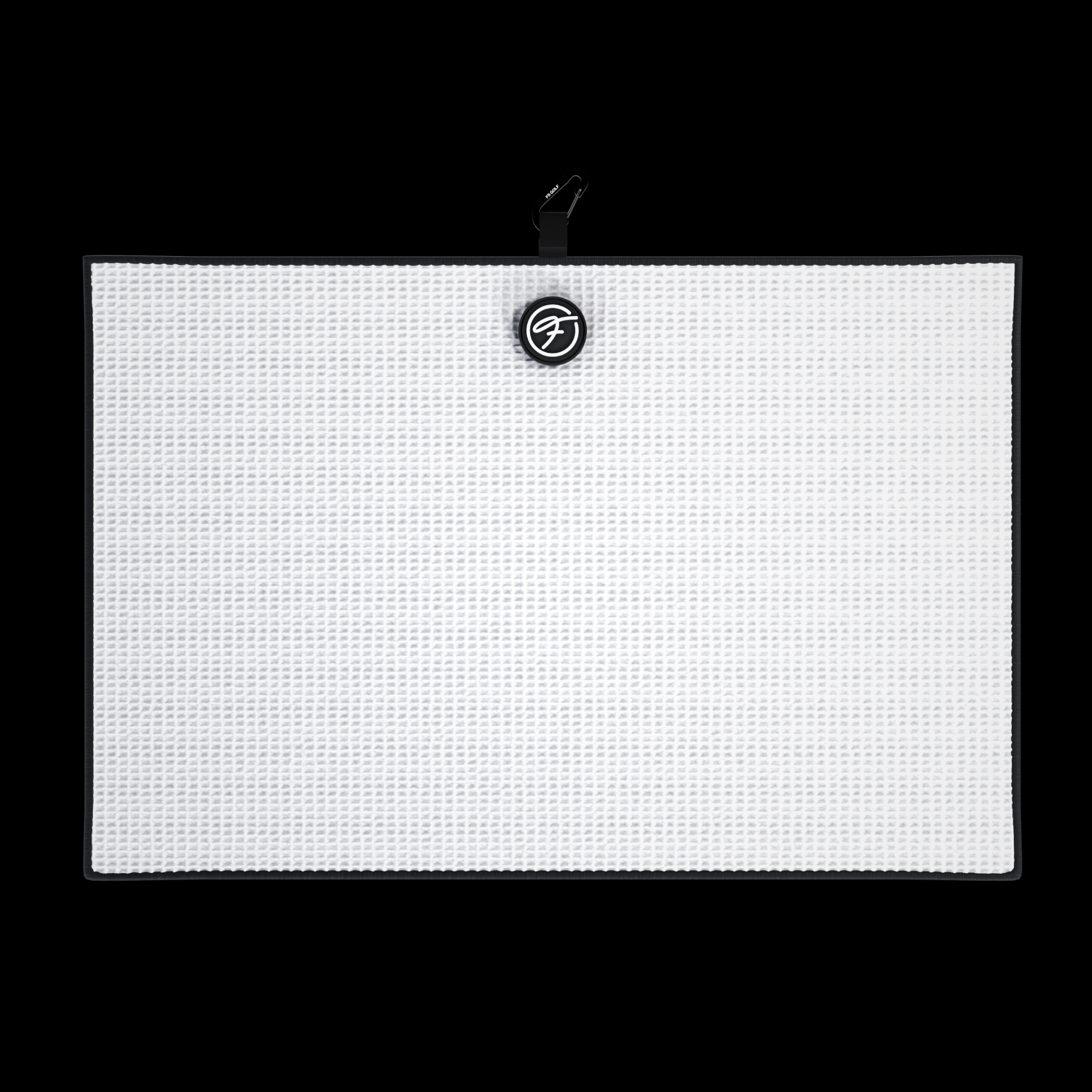 WHITE MAGNETIC GOLF TOWEL