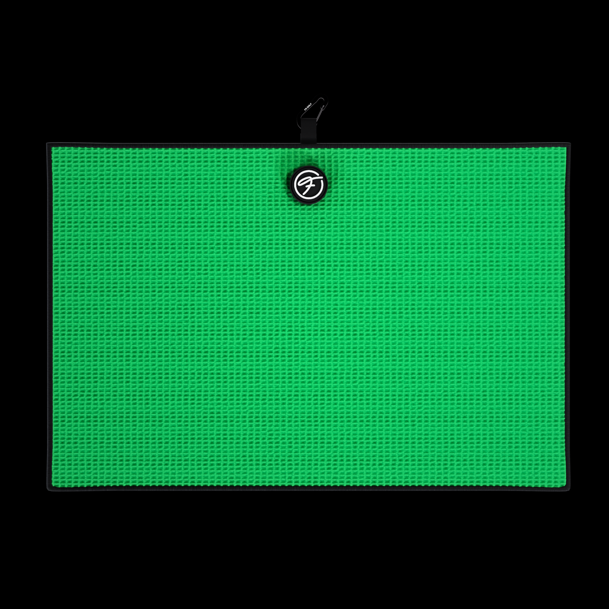 GREEN MAGNETIC GOLF TOWEL
