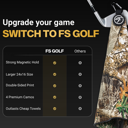 Camo Magnetic Golf Towel