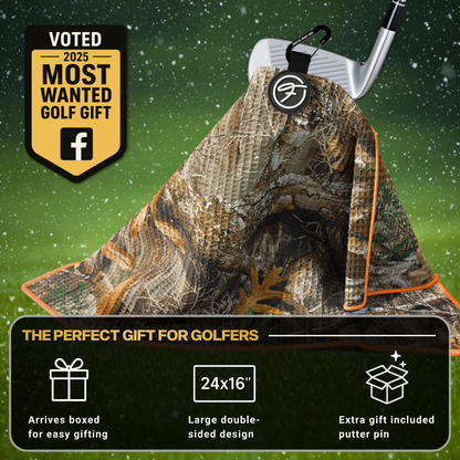Camo Magnetic Golf Towel