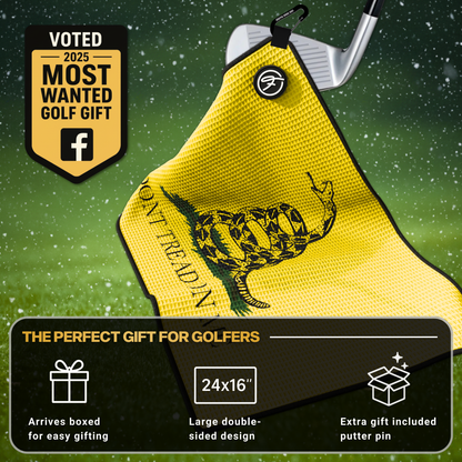 FLAG MAGNETIC GOLF TOWELS