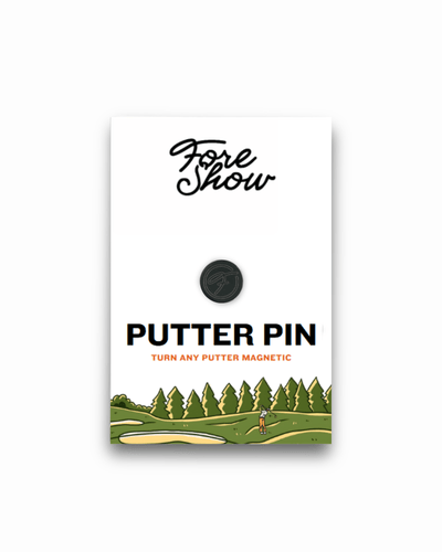 Magnetic putter pin included with the Don't Tread On Me Magnetic Golf Towel for greenside convenience.