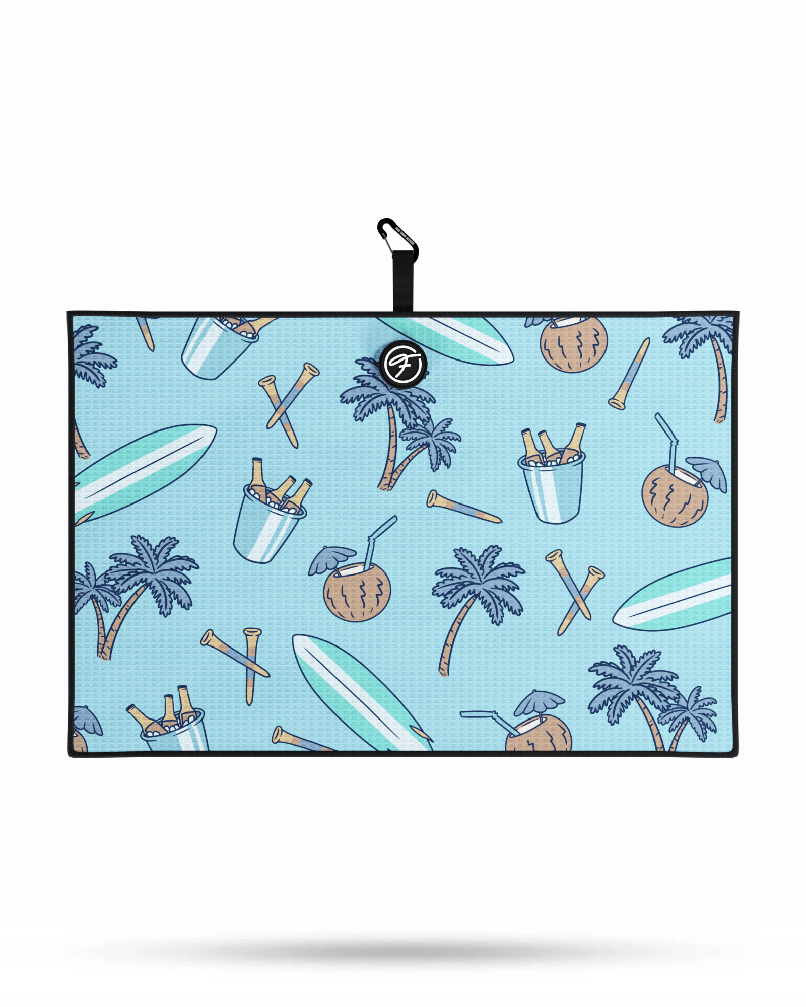 TROPICAL MAGNETIC GOLF TOWEL