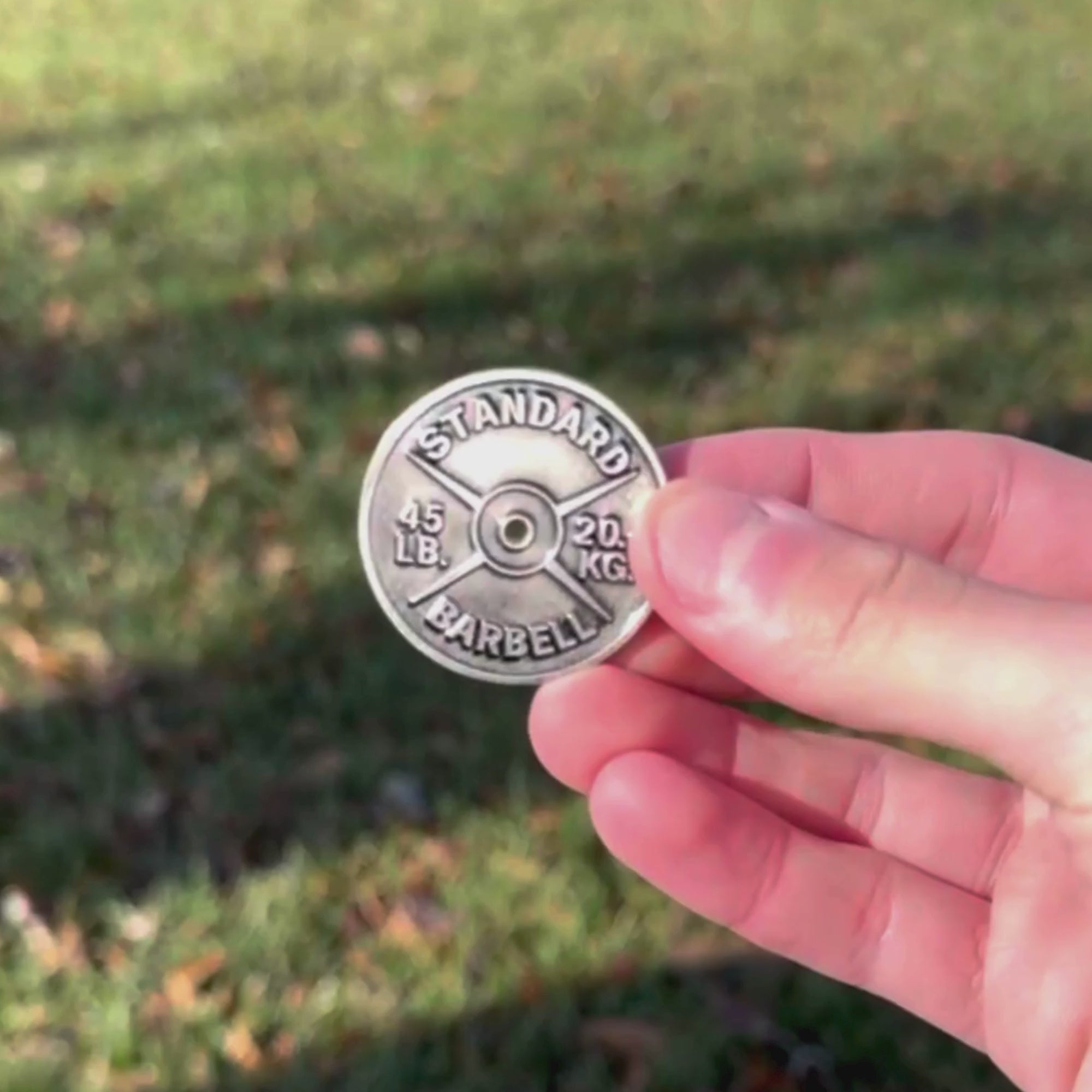 Load video: BARBELL WEIGHT BALL MARKER